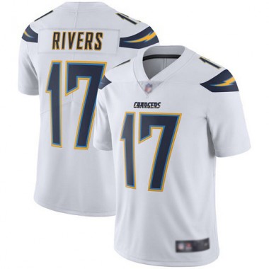 Los Angeles Chargers NFL Football Philip Rivers White Jersey Men Limited  #17 Road Vapor Untouchable->youth nfl jersey->Youth Jersey